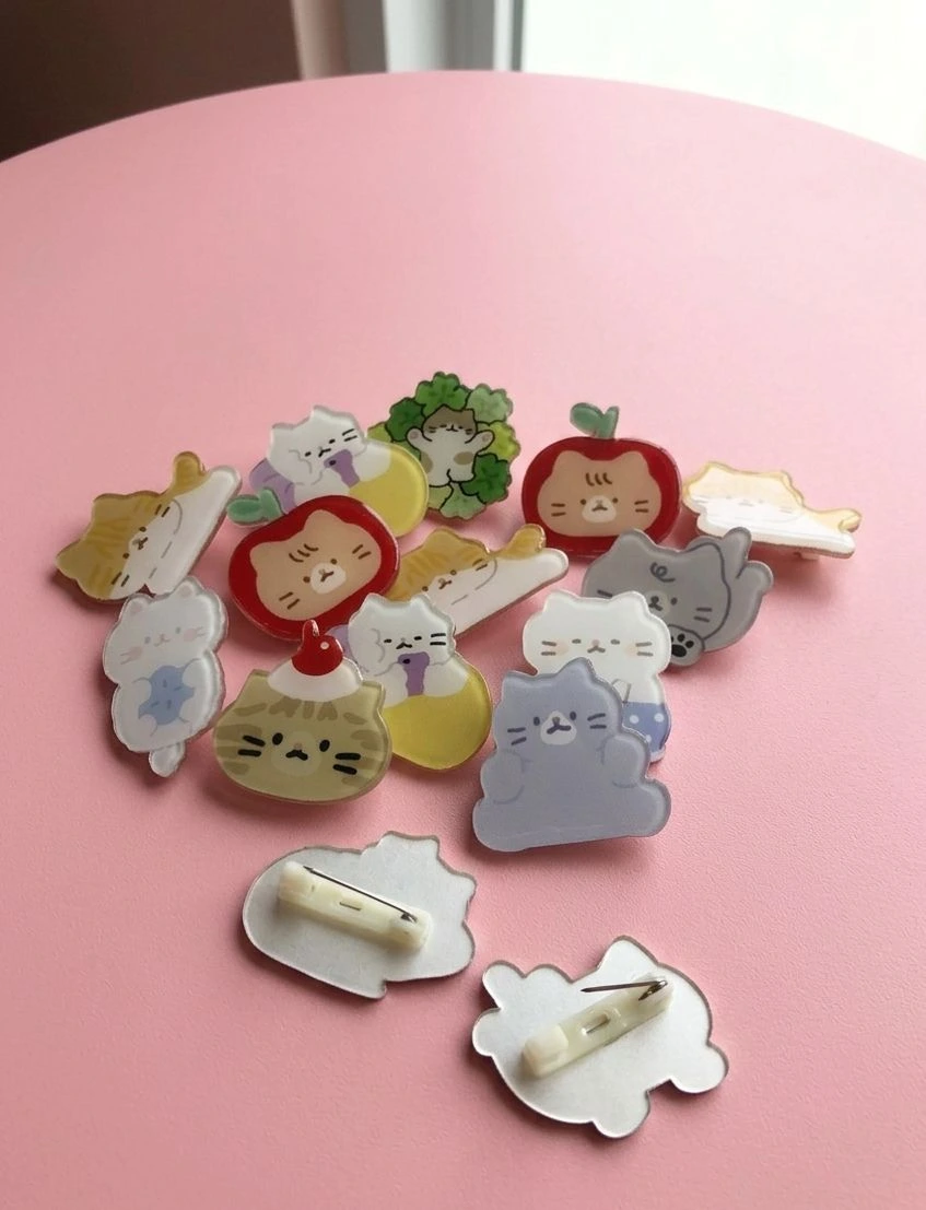 Cat Acrylic Brooch Cat-Acrylic-Brooch