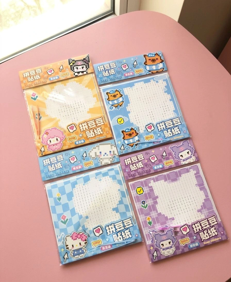 DIY bean stickers DIY-bean-stickers