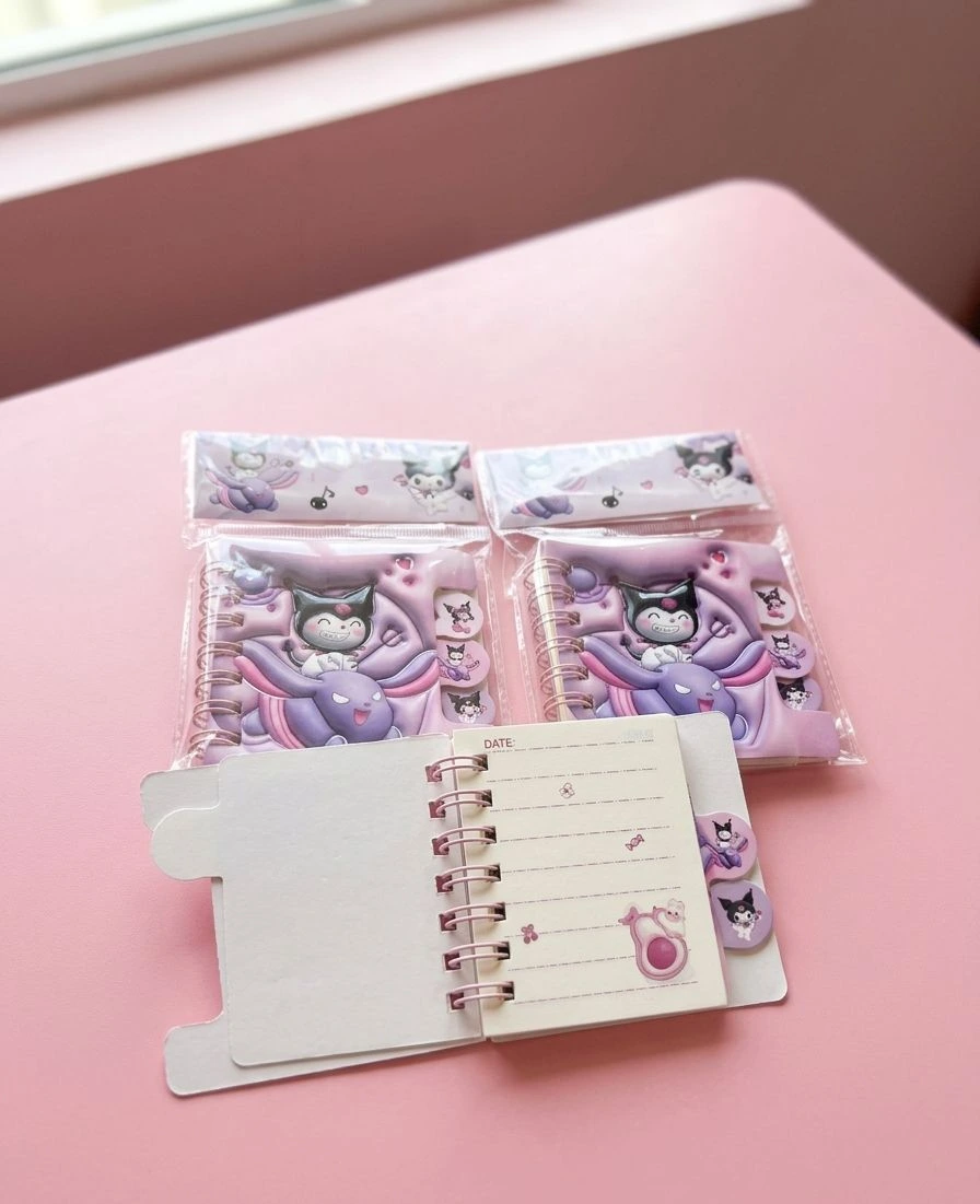 Kuromi Mini Spiral Notebook Kuromi-Mini-Spiral-Notebook