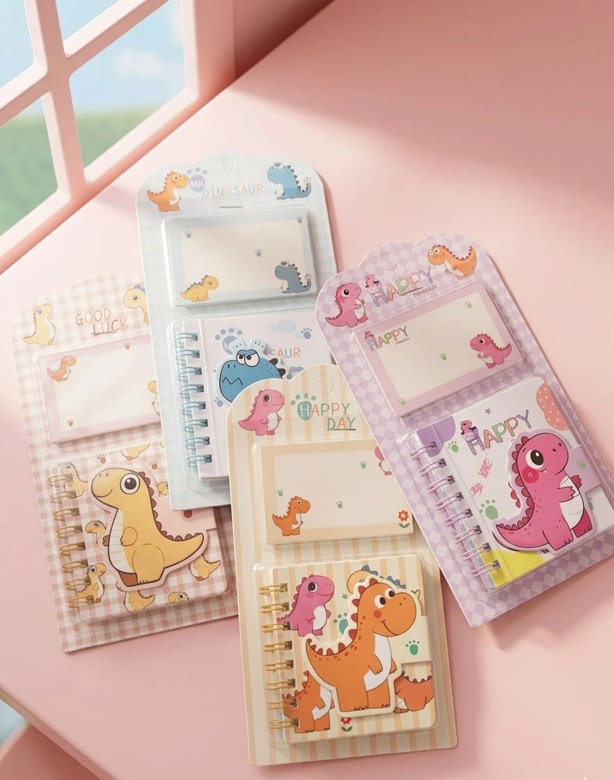dino-notebbok-mini-with-memopad dino-notebbok-mini-with-memopad